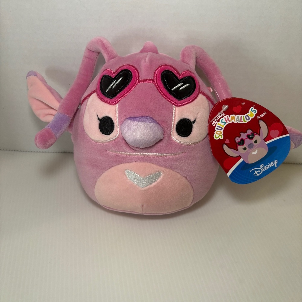 Disney Squishmallows Valentine Angel Lilo & Stitch 8" Plush Brand New With Tag